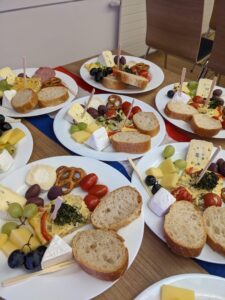 Snacks für die Gäste des Kinoabends
